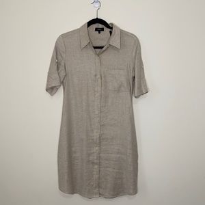Theory linen shirt dress